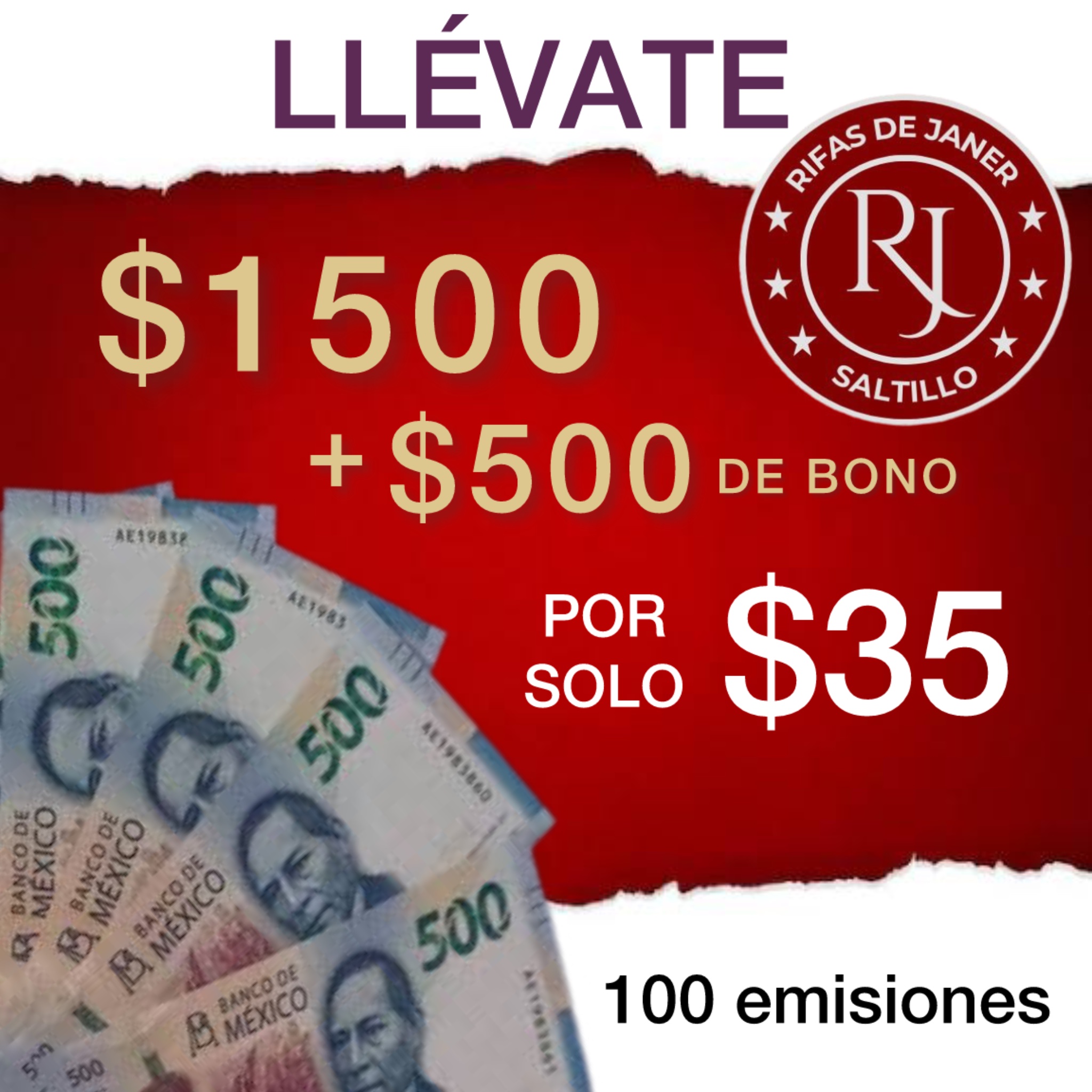 03. $1500+$500 DE BONO 🤩🤑